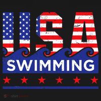 Usa Swimming Artwork For A Swimmer Women's Hoodie thumb 2