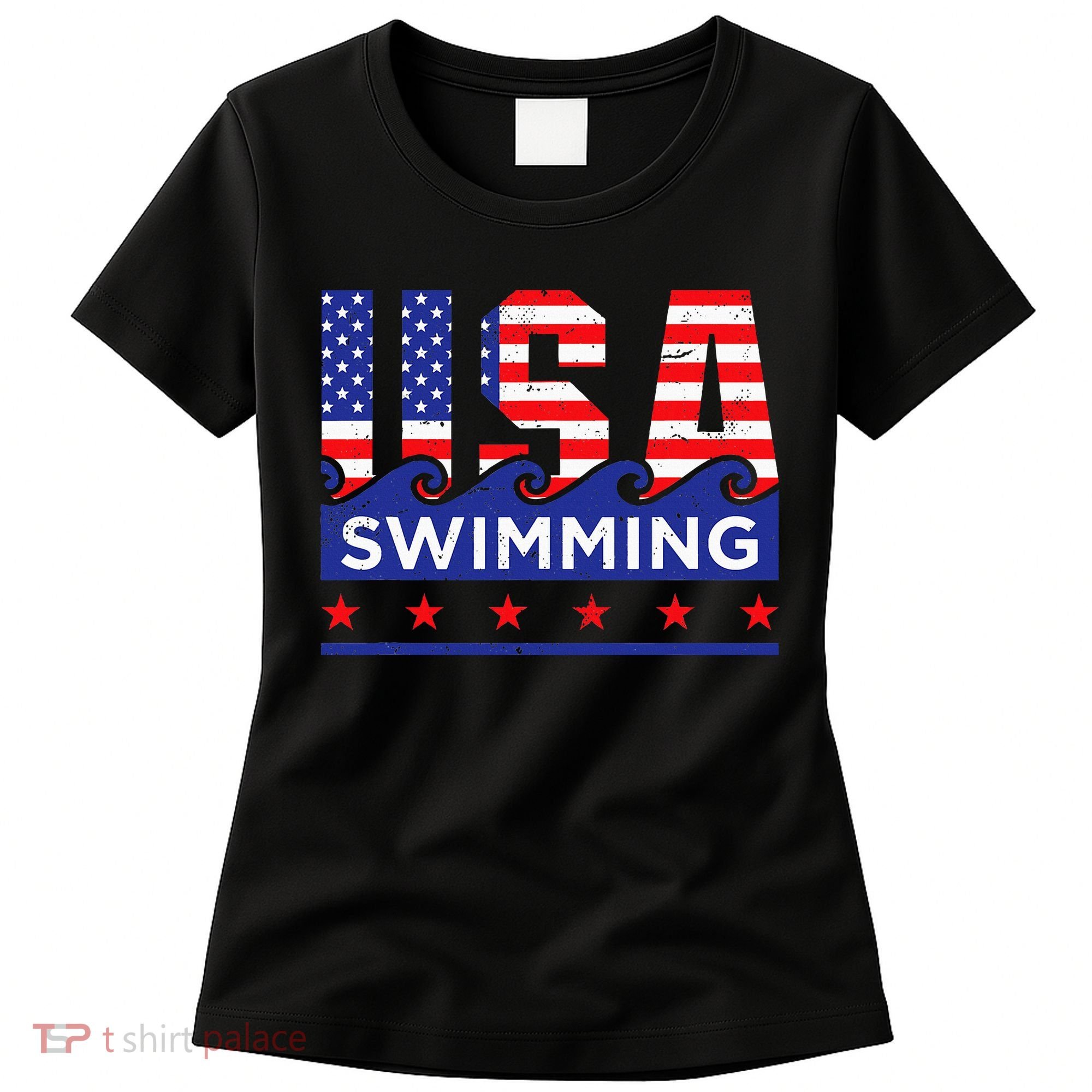 Usa Swimming Artwork For A Swimmer Women's T-Shirt