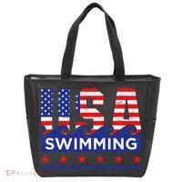 Usa Swimming Artwork For A Swimmer Tote Bag thumb 0
