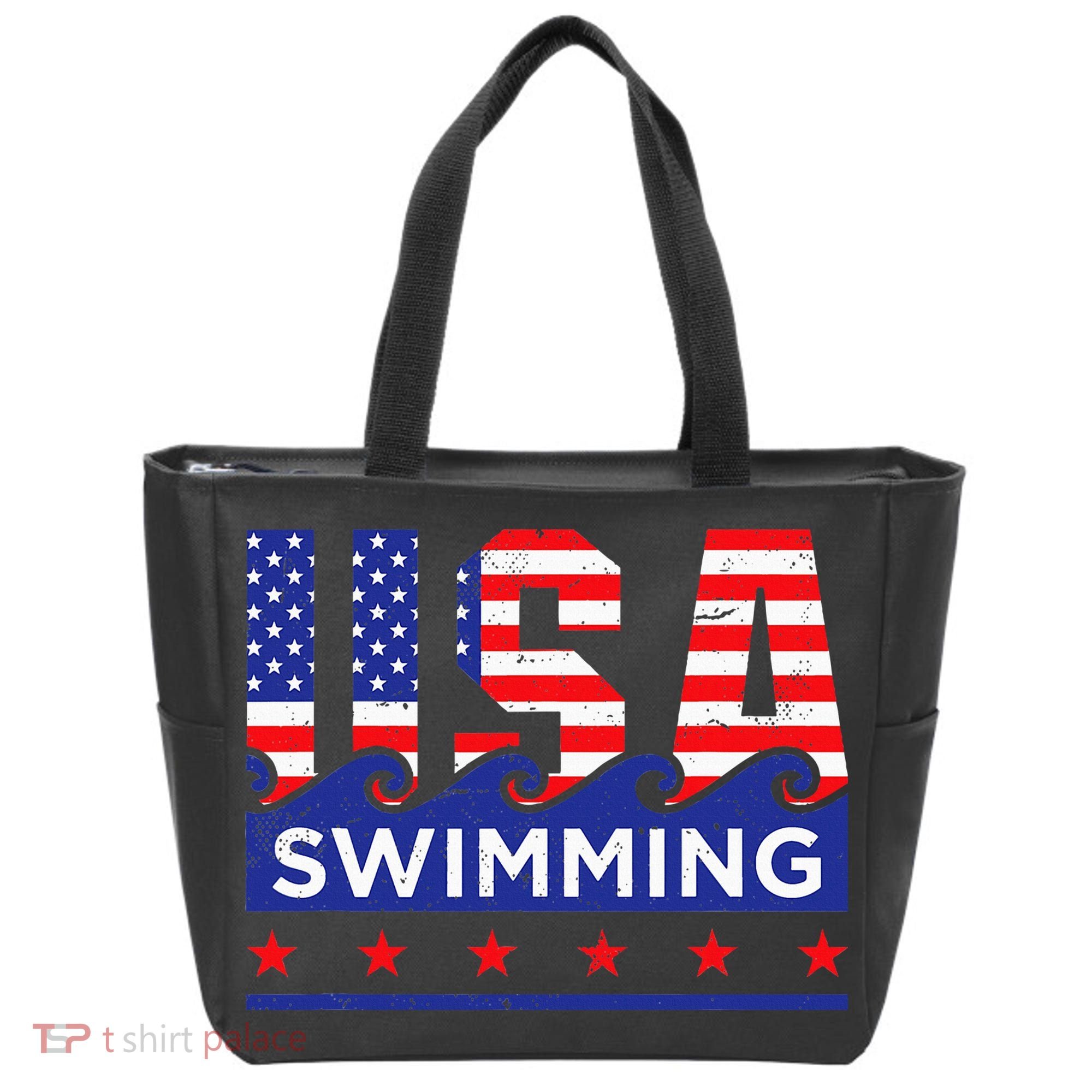 Usa Swimming Artwork For A Swimmer Tote Bag