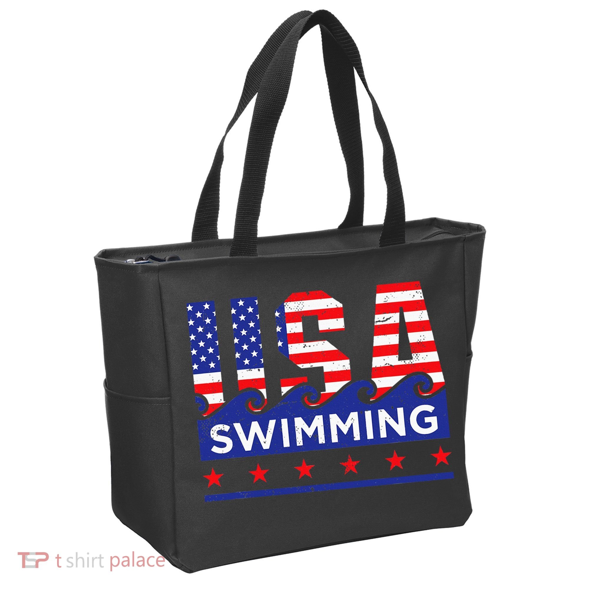 Usa Swimming Artwork For A Swimmer Tote Bag