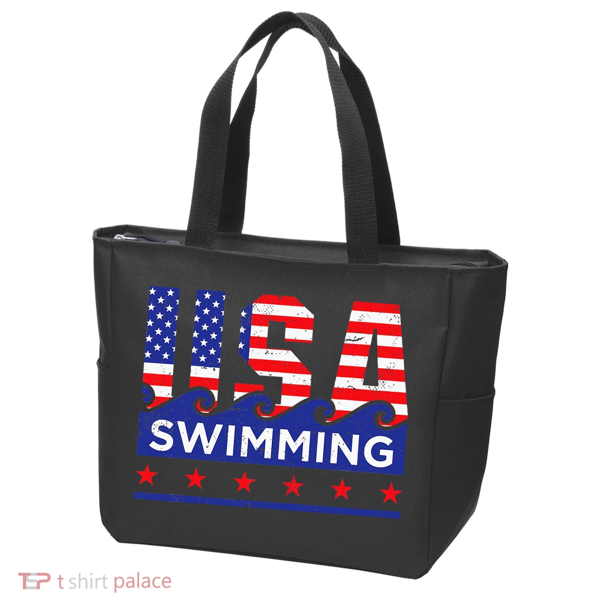 Usa Swimming Artwork For A Swimmer Tote Bag