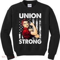 Union Strong And Solidarity Union Proud Labor Day Kids Sweatshirt thumb 0
