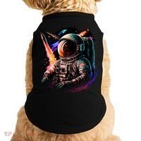 United States Astronaut With Rockets Doggie Tank thumb 0