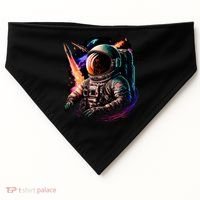 United States Astronaut With Rockets USA-Made Doggie Bandana thumb 0