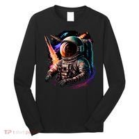 United States Astronaut With Rockets Long Sleeve Shirt thumb 0