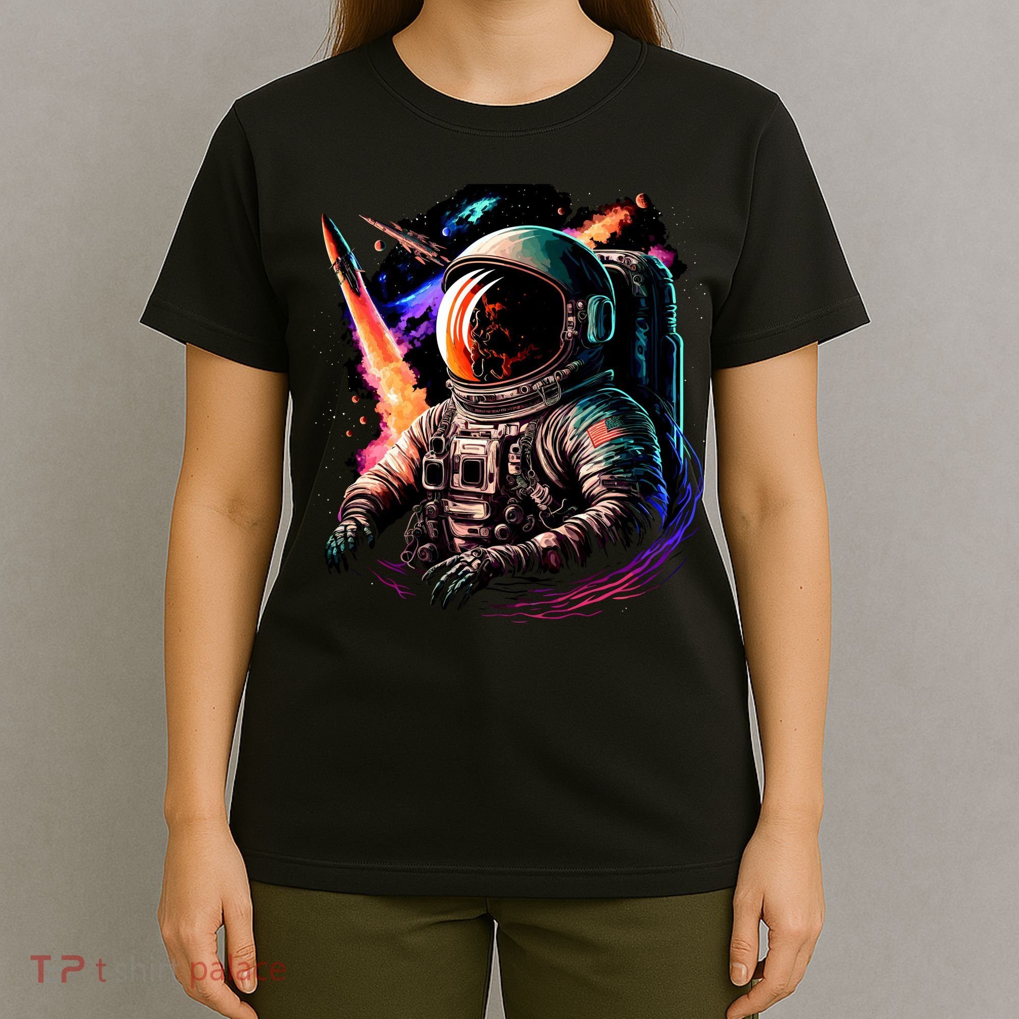United States Astronaut With Rockets T-Shirt