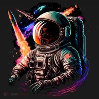 United States Astronaut With Rockets Women's Hoodie thumb 2