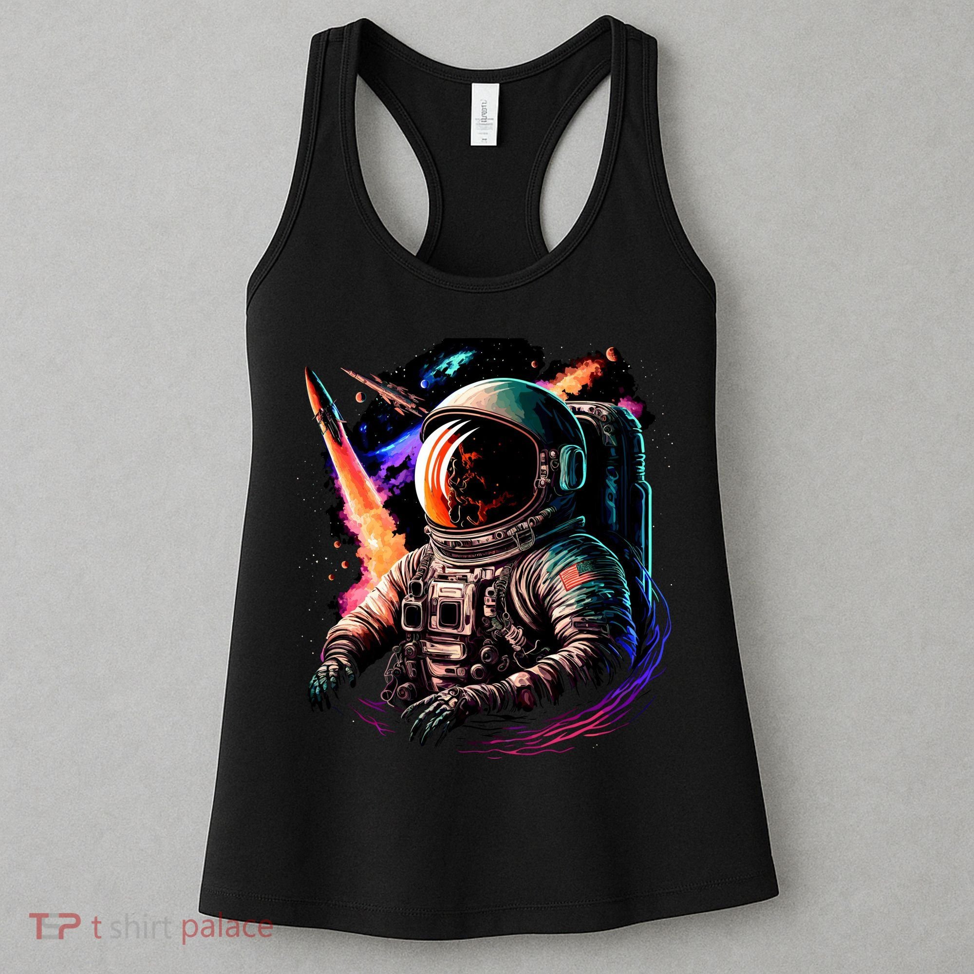 United States Astronaut With Rockets Women's Tank Top