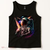 United States Astronaut With Rockets Tank Top thumb 2