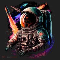 United States Astronaut With Rockets Golf Towel thumb 3