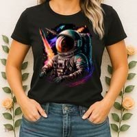 United States Astronaut With Rockets Women's T-Shirt thumb 2