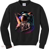United States Astronaut With Rockets Kids Sweatshirt thumb 0