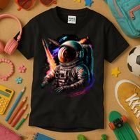 United States Astronaut With Rockets Kids T-Shirt thumb 3