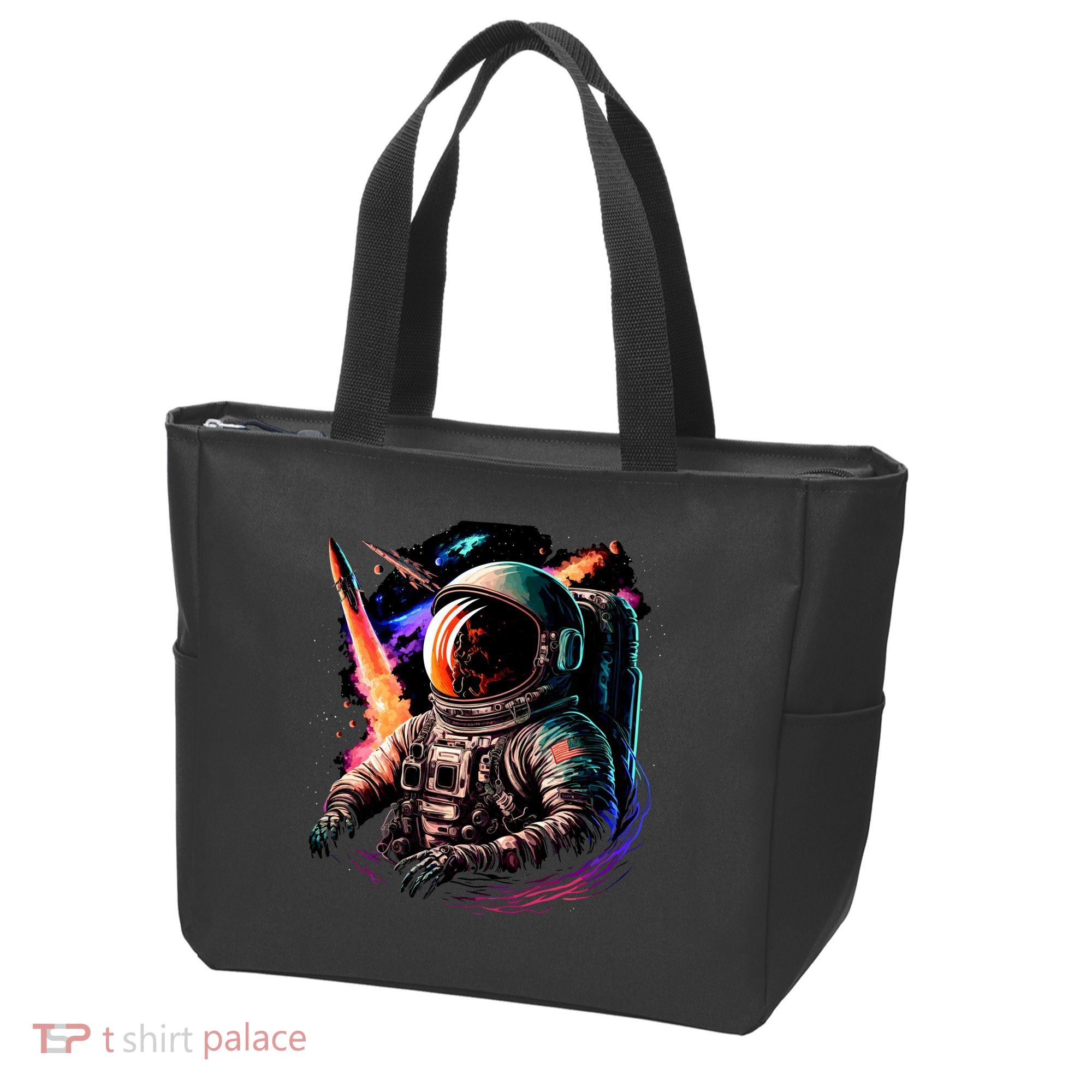 United States Astronaut With Rockets Tote Bag