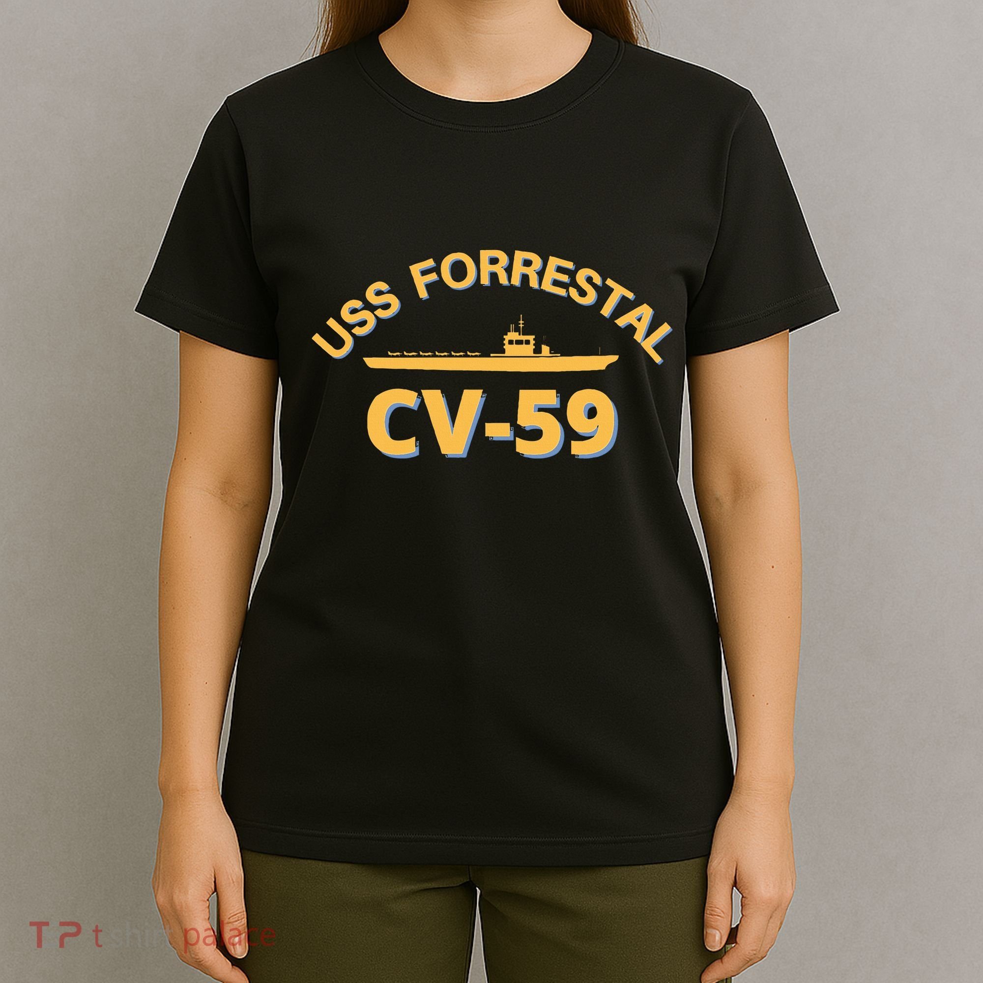 United States Aircraft Carrier Cv59 Uss Forrestal T-Shirt