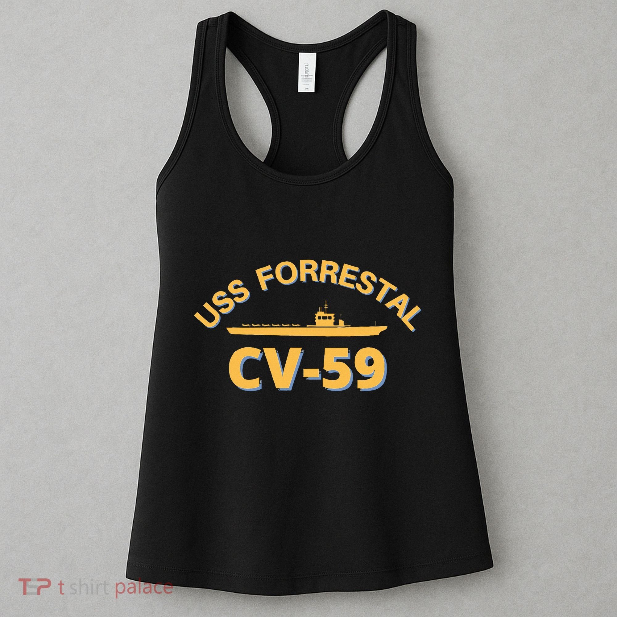 United States Aircraft Carrier Cv59 Uss Forrestal Women's Tank Top