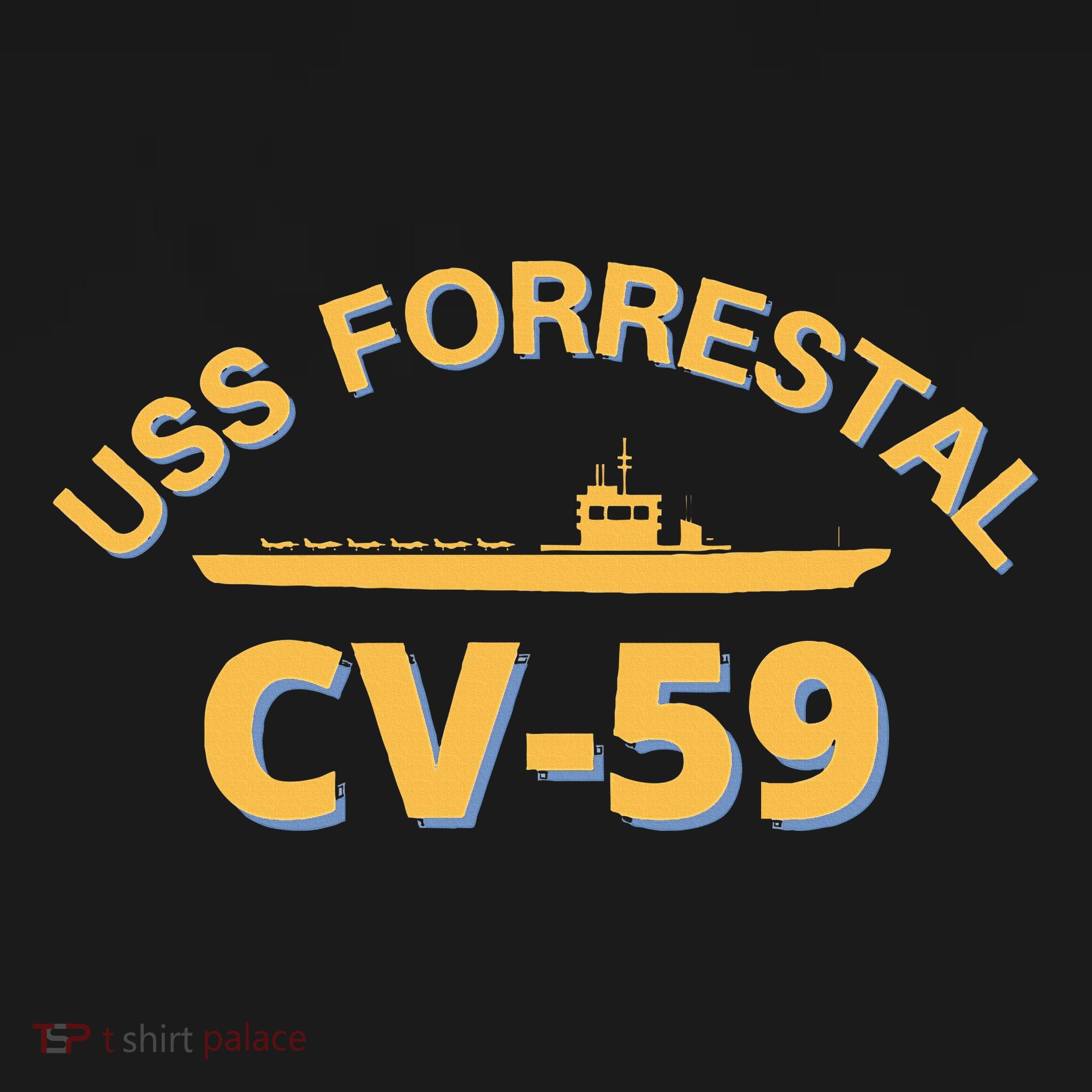 United States Aircraft Carrier Cv59 Uss Forrestal Women's Tank Top