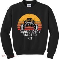 UTV SXS ATV FUNNY SIDE BY SIDE BK STARTER KIT Kids Sweatshirt thumb 0