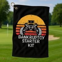 UTV SXS ATV FUNNY SIDE BY SIDE BK STARTER KIT Golf Towel thumb 1