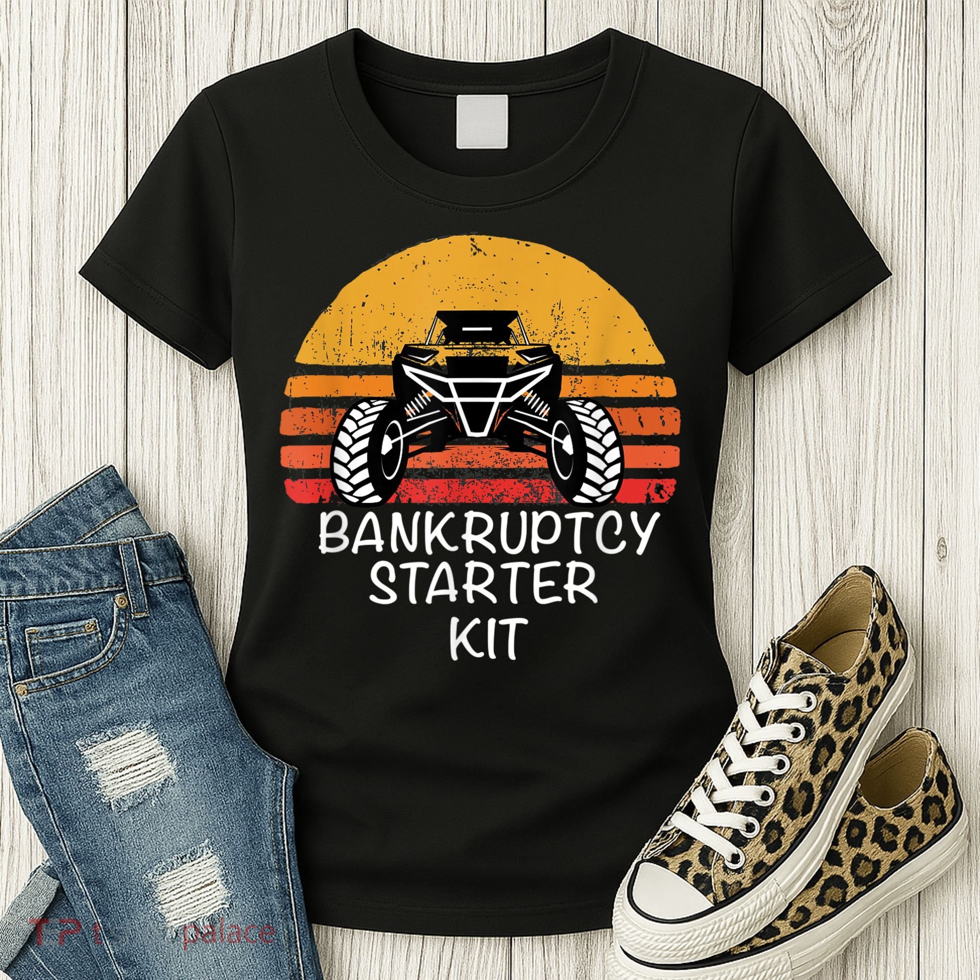 UTV SXS ATV FUNNY SIDE BY SIDE BK STARTER KIT Women's T-Shirt
