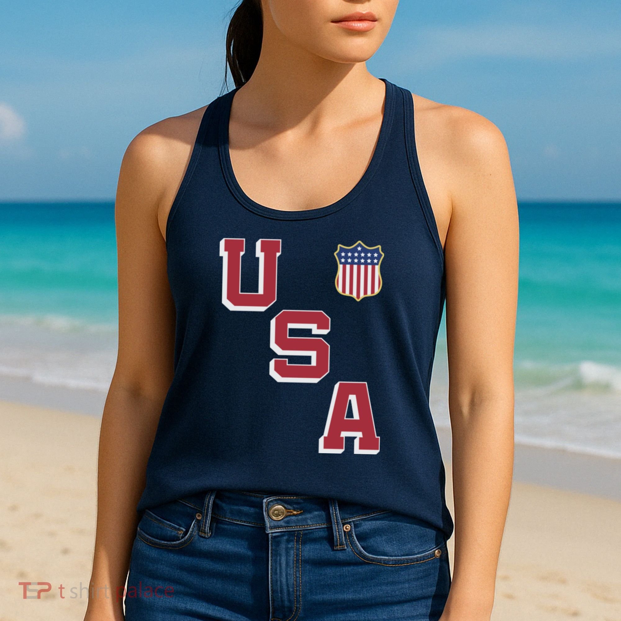 USA Soccer American Team Jersey Women's Tank Top