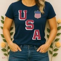 USA Soccer American Team Jersey Women's T-Shirt thumb 2
