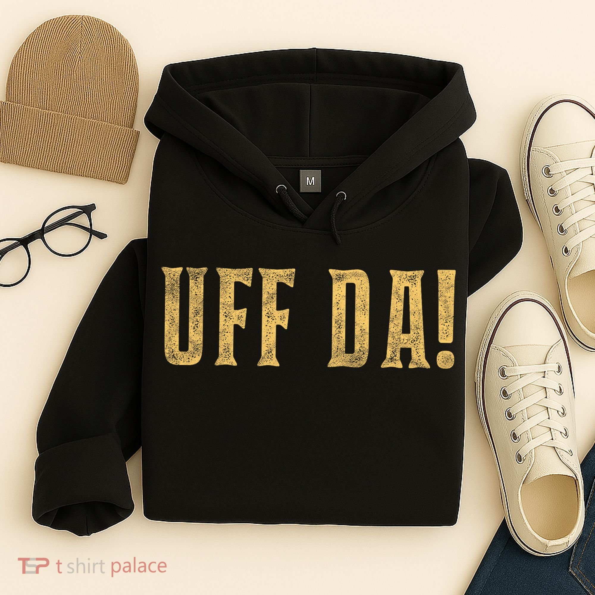 UFFDA Scandinavian American Exclamation Norwegian Hoodie