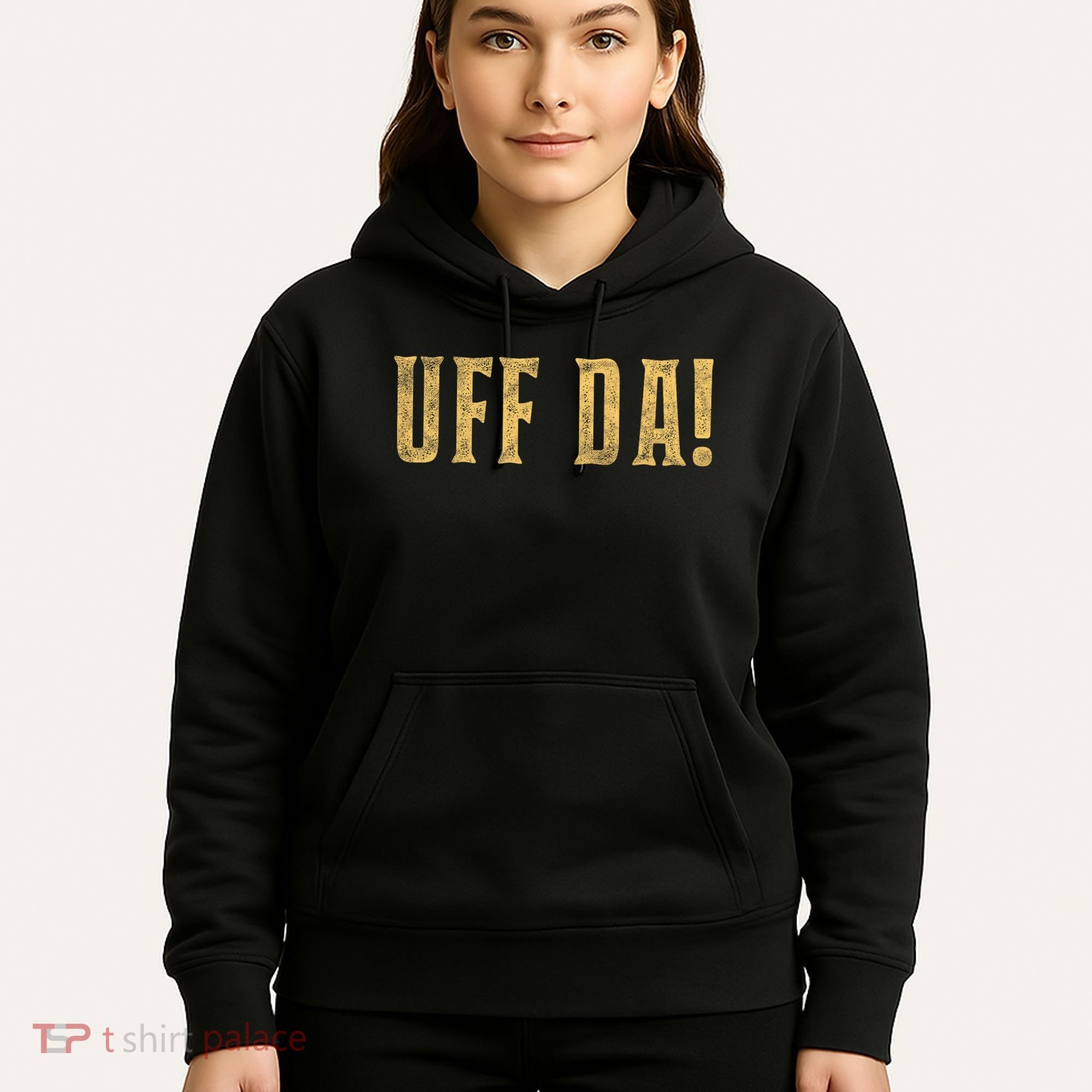 UFFDA Scandinavian American Exclamation Norwegian Hoodie