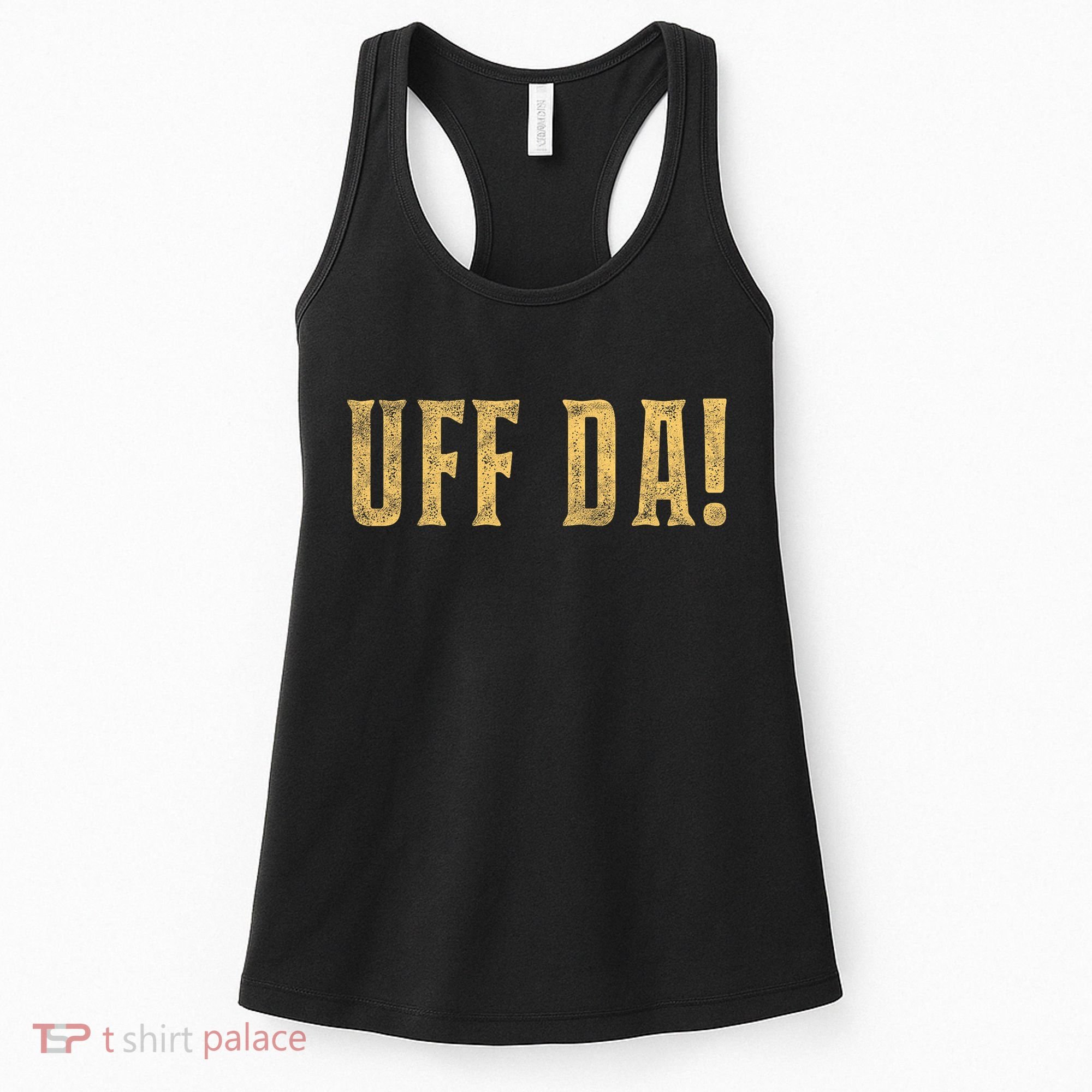 UFFDA Scandinavian American Exclamation Norwegian Women's Tank Top