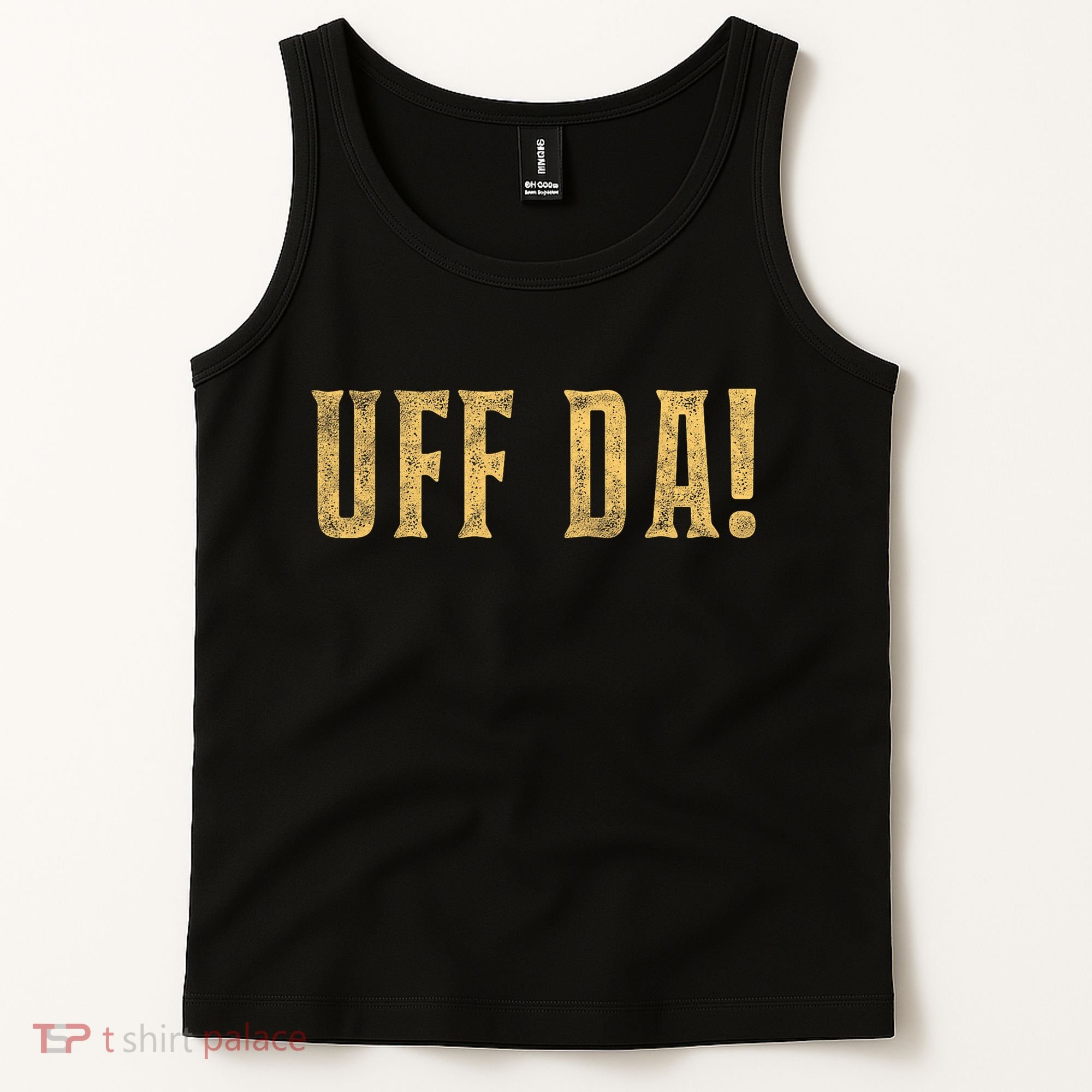 UFFDA Scandinavian American Exclamation Norwegian Tank Top