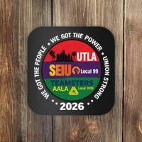 UTLA SEIU AALA Labor Movement Coaster thumb 0