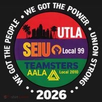 UTLA SEIU AALA Labor Movement Coaster thumb 2
