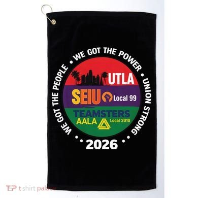 UTLA SEIU AALA Labor Movement Golf Towel