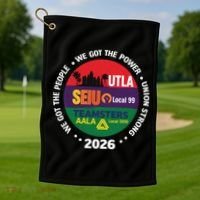 UTLA SEIU AALA Labor Movement Golf Towel thumb 1