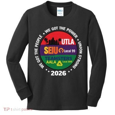 UTLA SEIU AALA Labor Movement Kids Long Sleeve Shirt