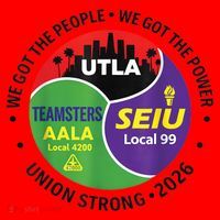 UTLA SEIU AALA Labor Movement Santa Hat thumb 1