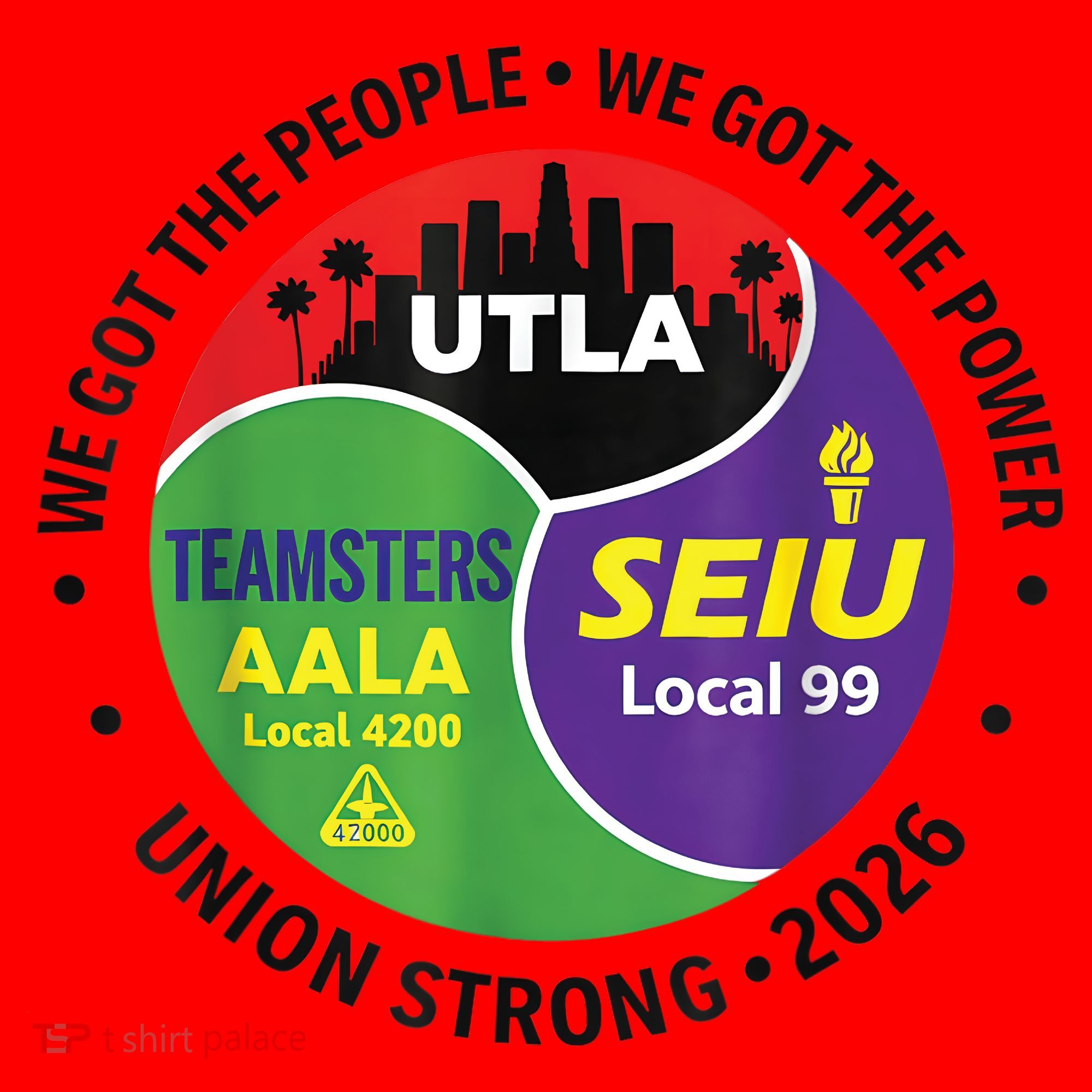 UTLA SEIU AALA Labor Movement Santa Hat