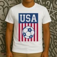 Usa Soccer American Soccer Fan T-Shirt thumb 3