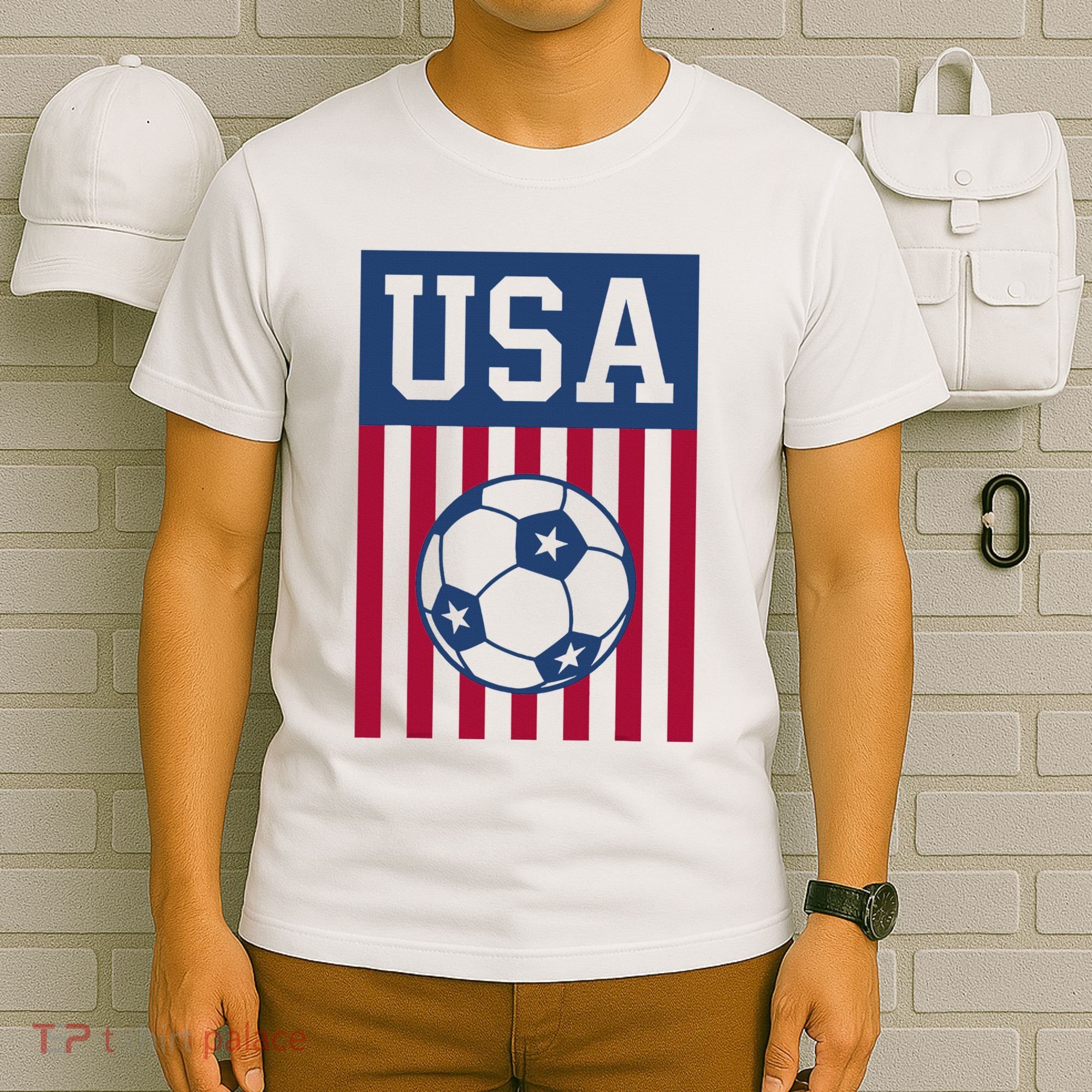 Usa Soccer American Soccer Fan T-Shirt