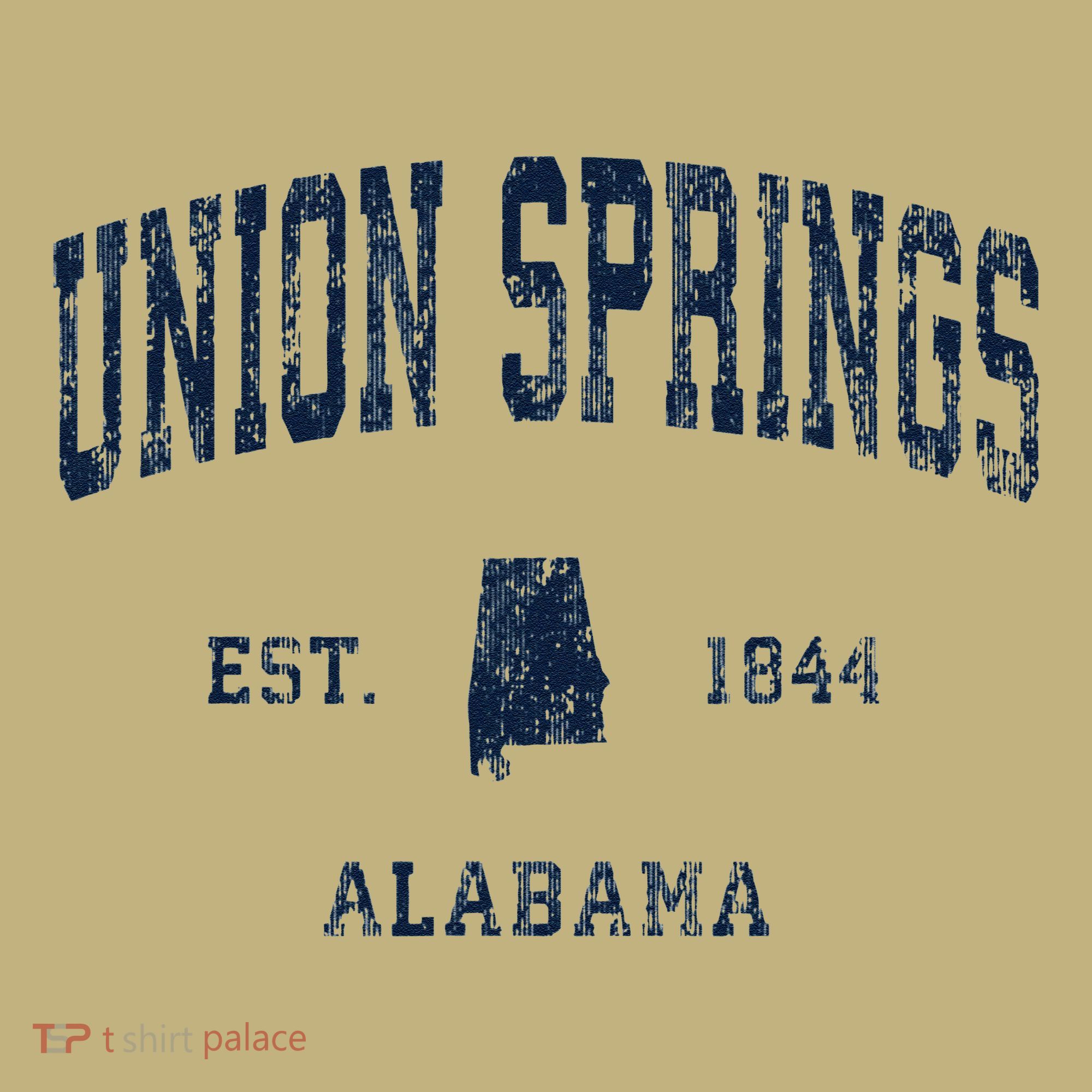 Union Springs Alabama Al Vintage Athletic Sports T-Shirt