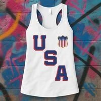 USA Soccer American Team Jersey Women's Tank Top thumb 3
