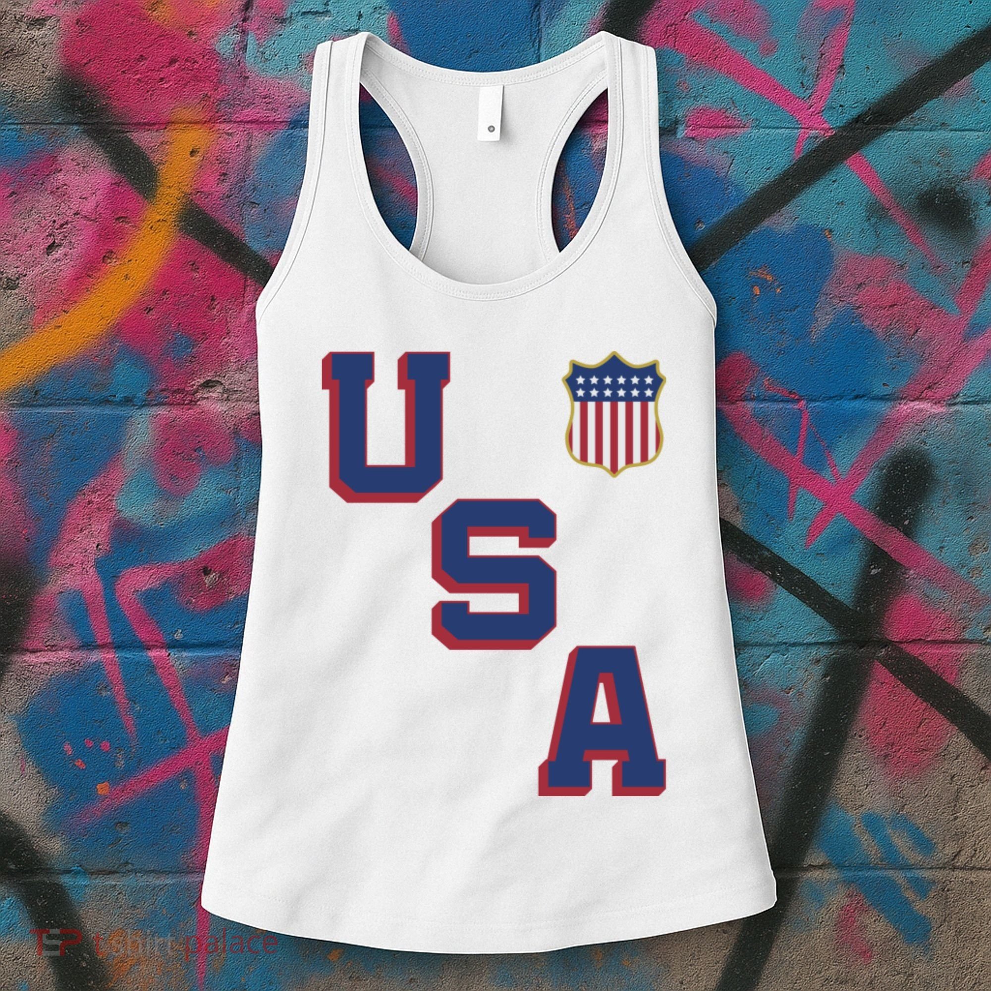 USA Soccer American Team Jersey Women's Tank Top
