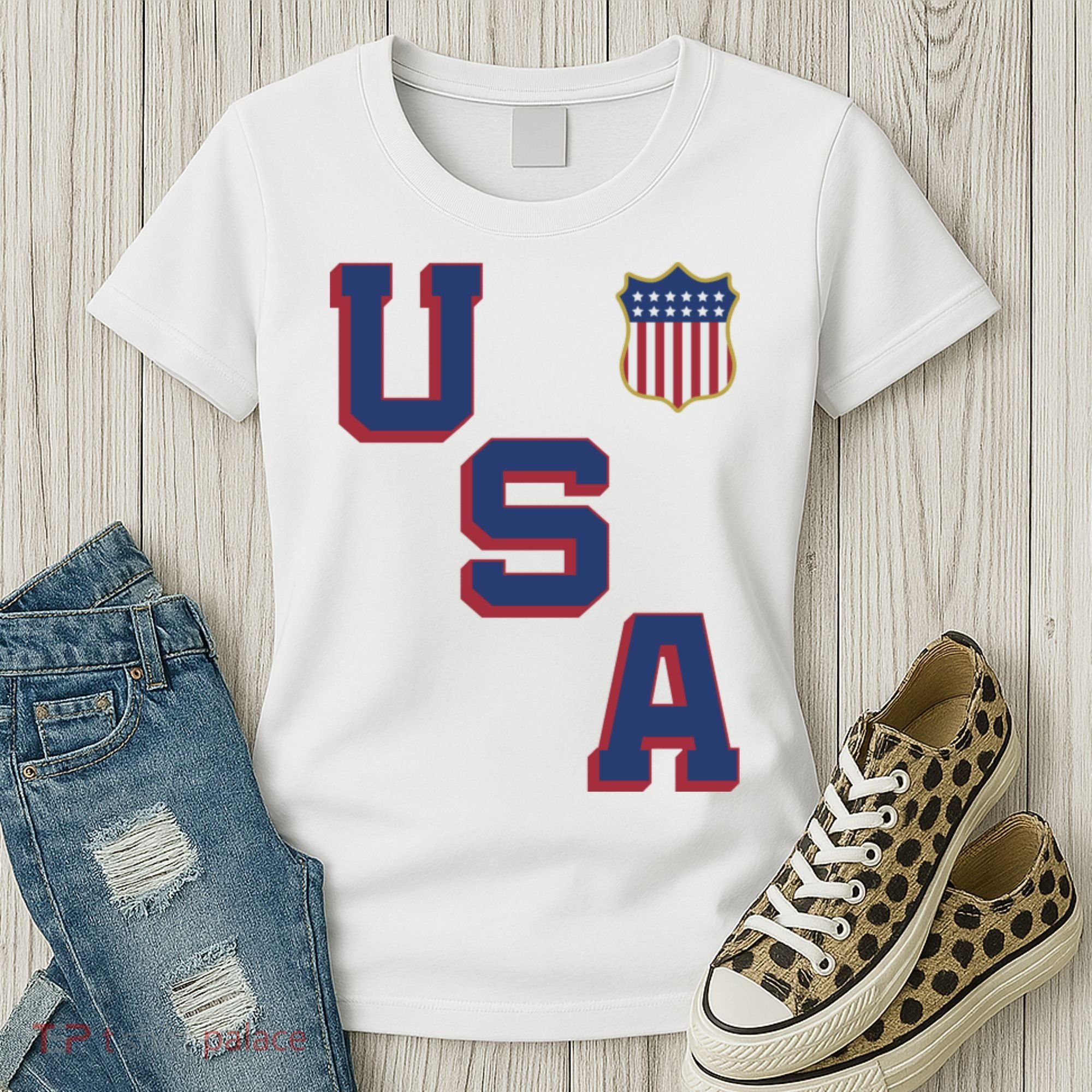 USA Soccer American Team Jersey Women's T-Shirt