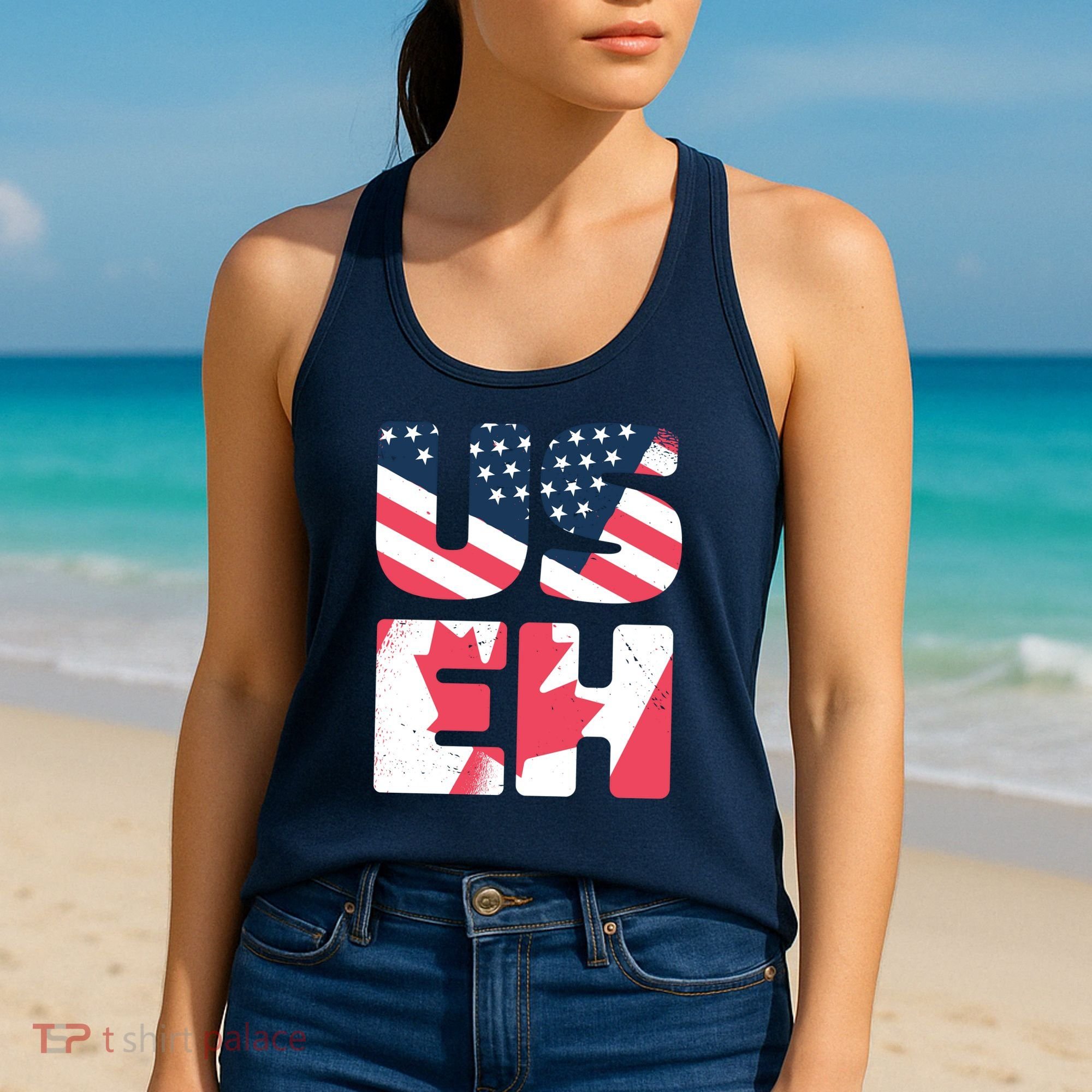 United States And Canada Saying Women's Tank Top