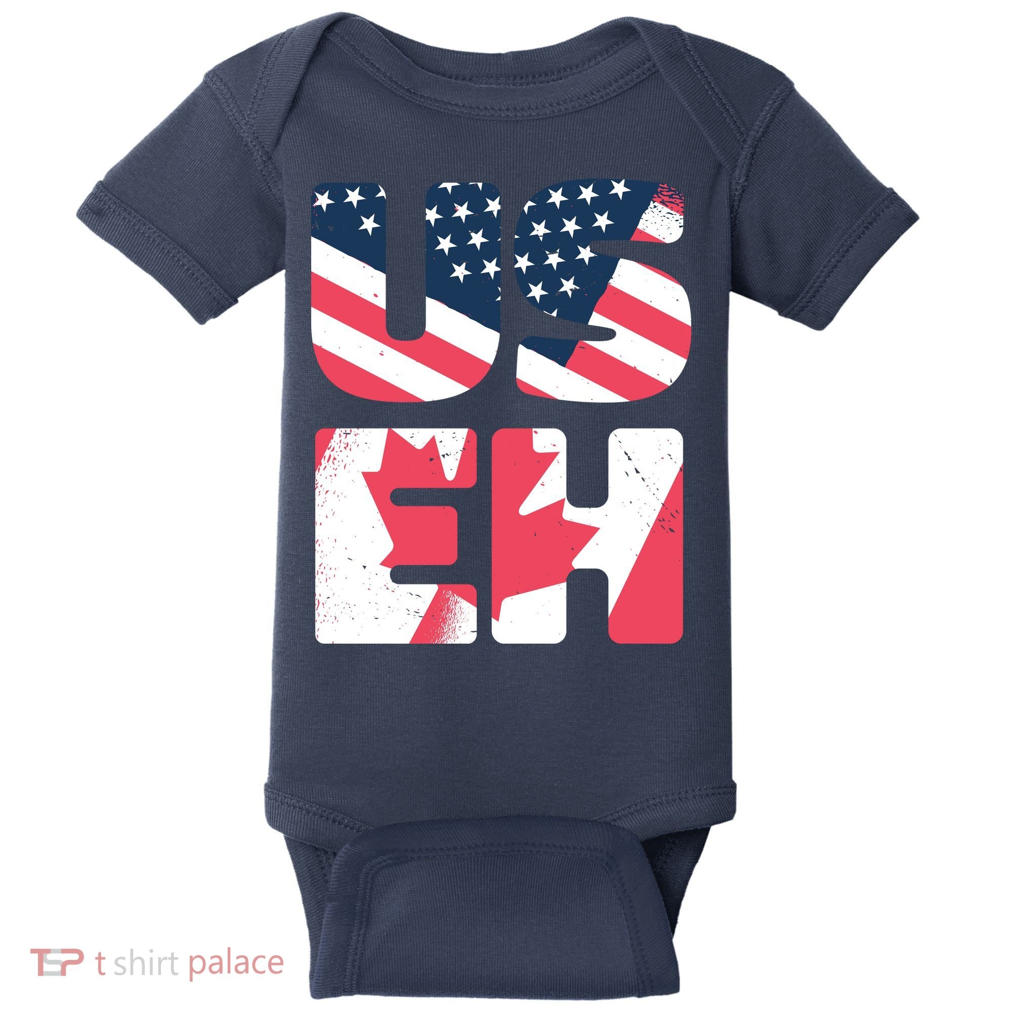 United States And Canada Saying Baby Bodysuit