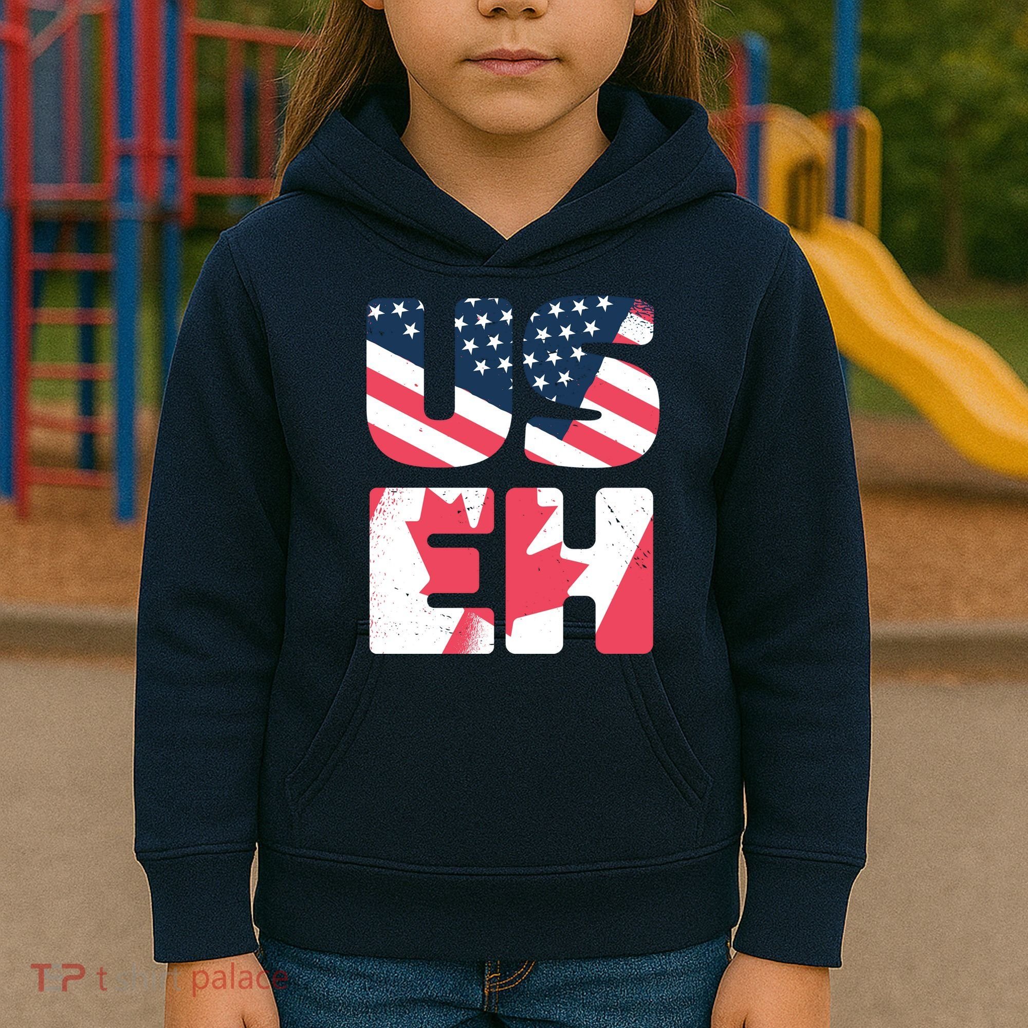 United States And Canada Saying Kids Hoodie