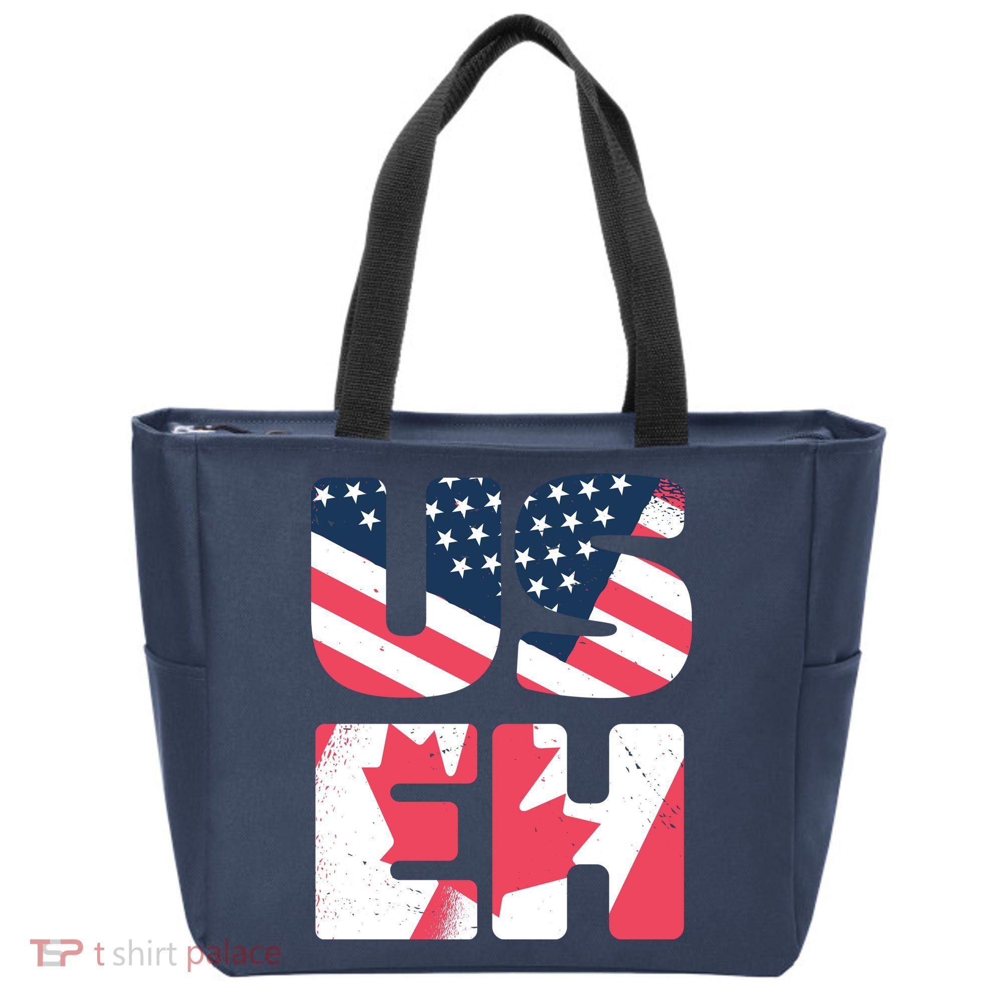 United States And Canada Saying Tote Bag