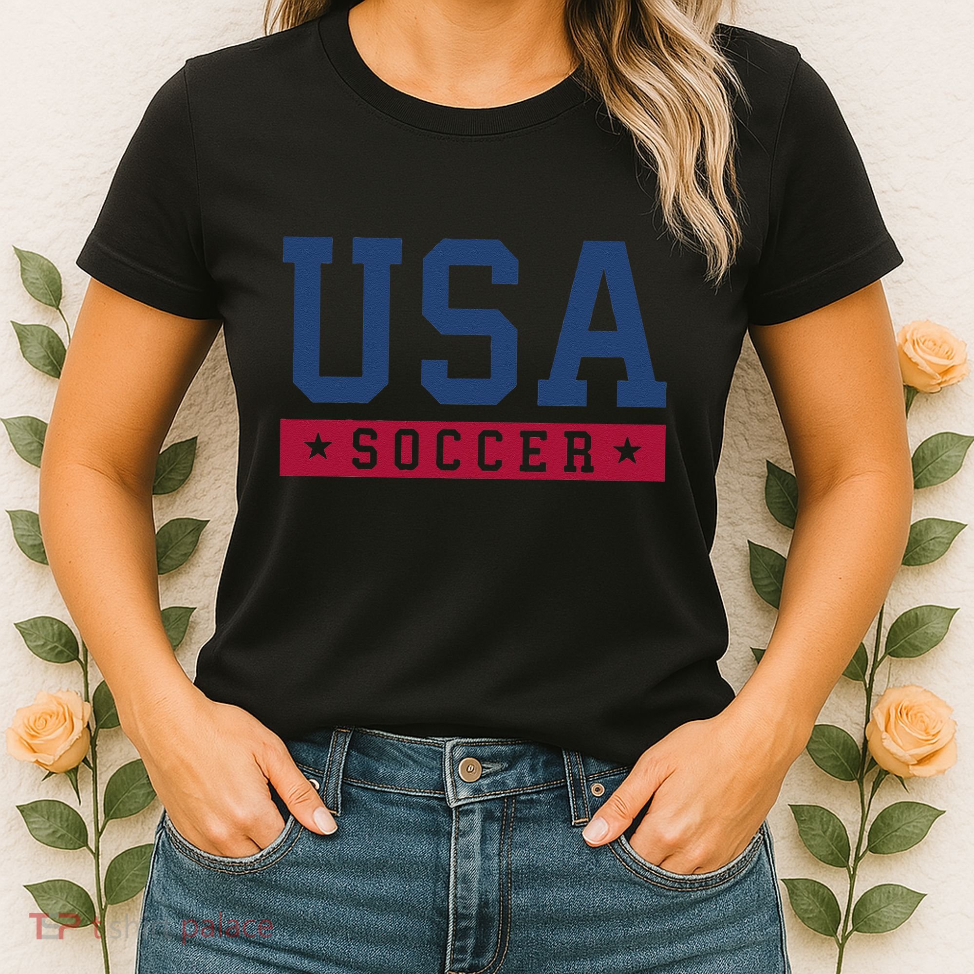Usa Soccer American Soccer Fan Women's T-Shirt