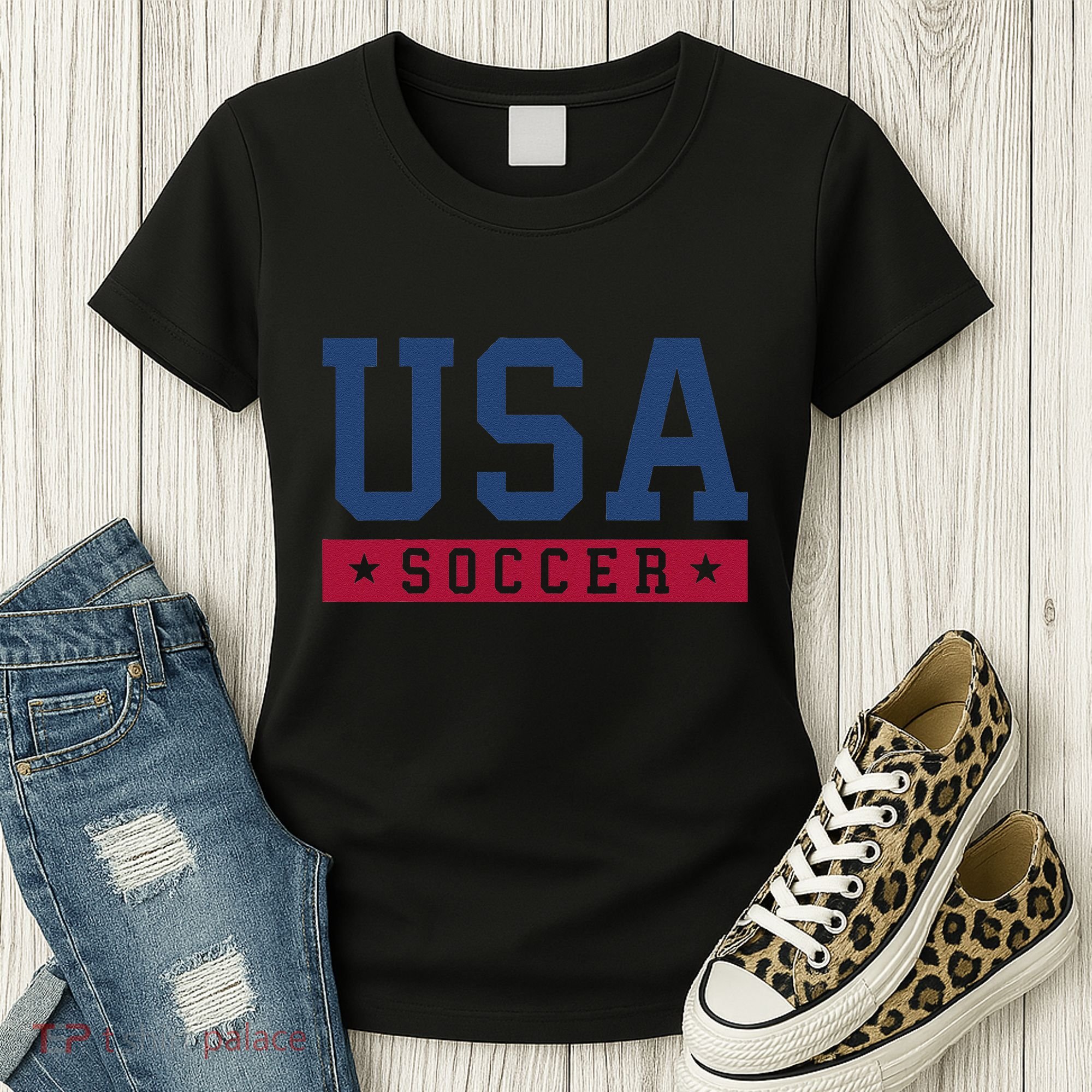 Usa Soccer American Soccer Fan Women's T-Shirt
